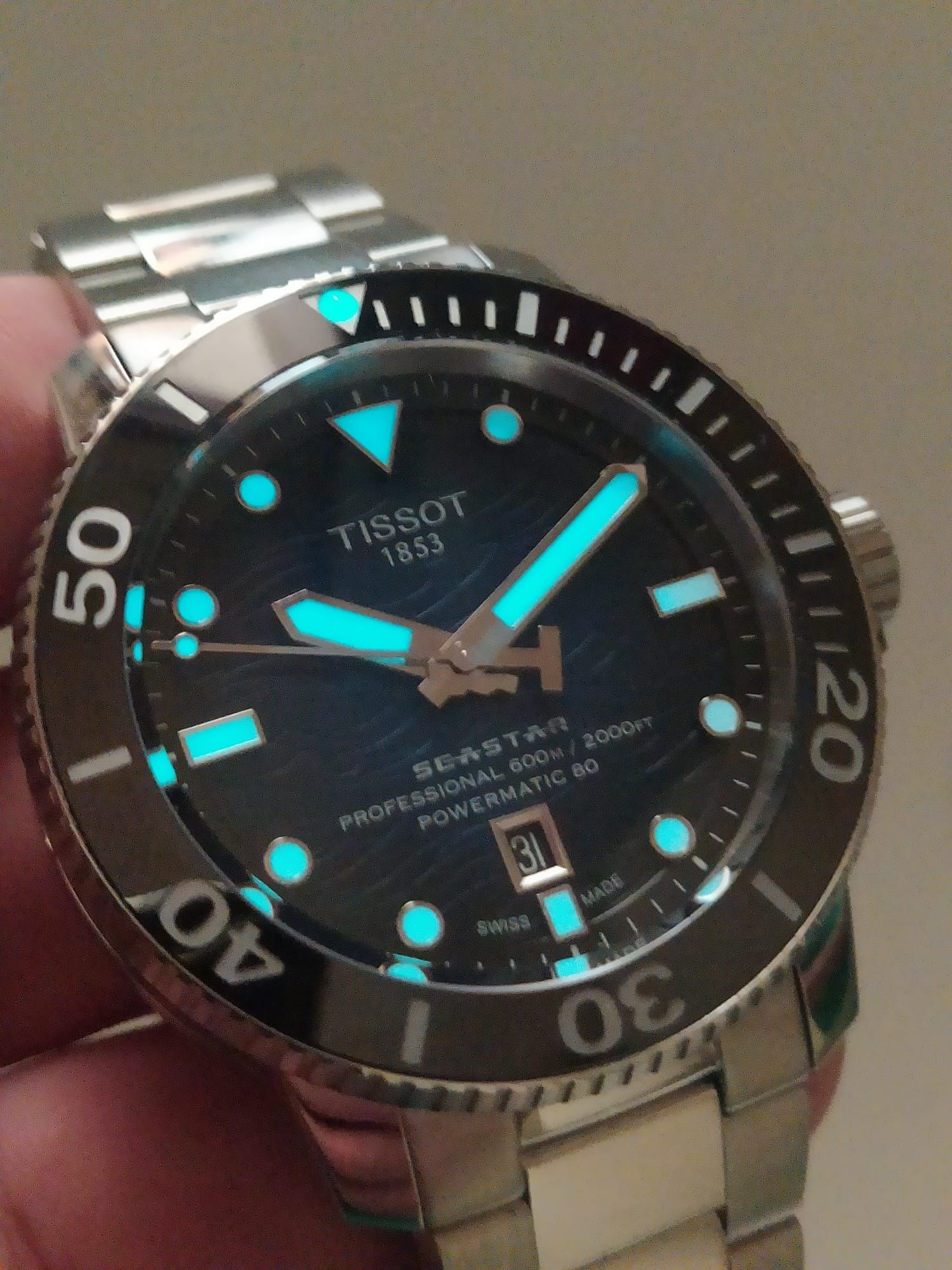 *NOVO* Tissot T120.607.11.041.01 Seastar 2000 powermatic 80 (46 mm)