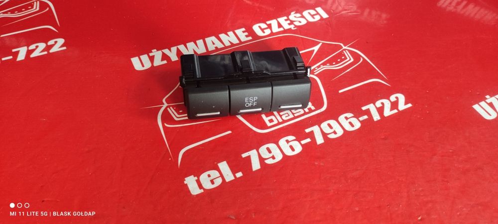 Włącznik ESP 6 Pinów z Zaślepkami Audi A3 8P 1.6 3D 2003 Blask Gołdap