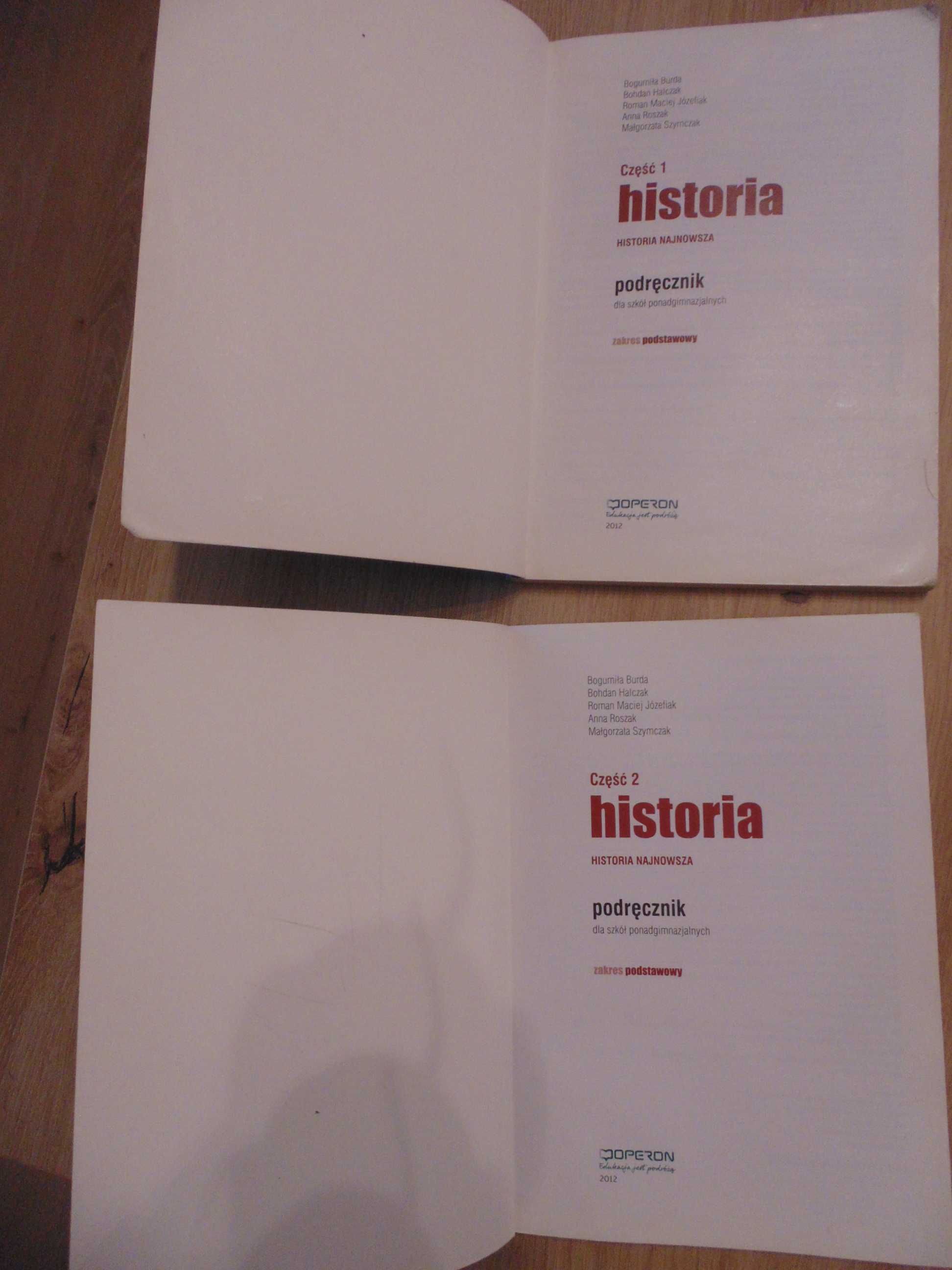Odkrywamy na nowo Historia Podręcznik Operon Część 1 i 2