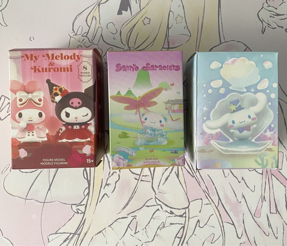 Фігурка sanrio Kuromi Hello Kitty My Melody