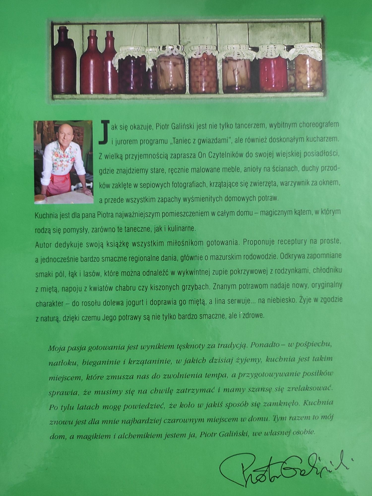 Książka ,,Taniec z garami. Kuchnia na moją nutę"  P. Galiński