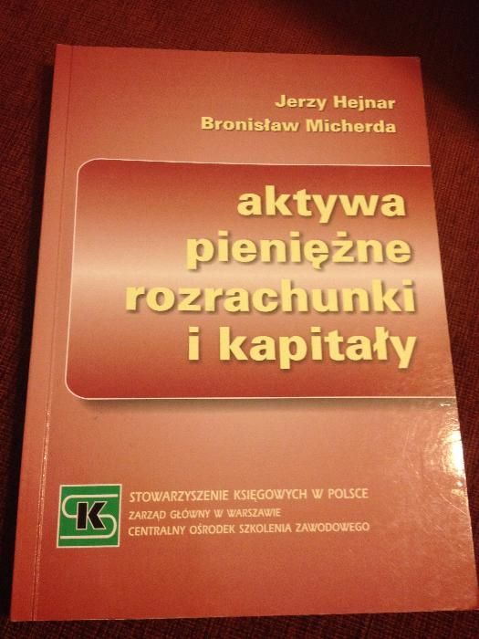 Aktywa Pieniężne Rozrachunki i Kapitały J. Hejnar, B. Micherda