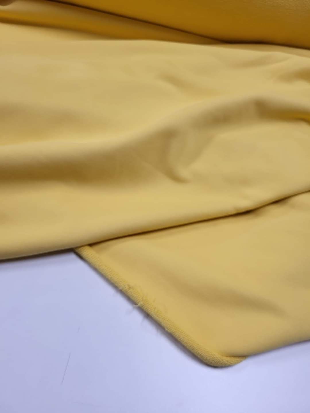 Dresówka pętelka bawełna z elastanem żółty
