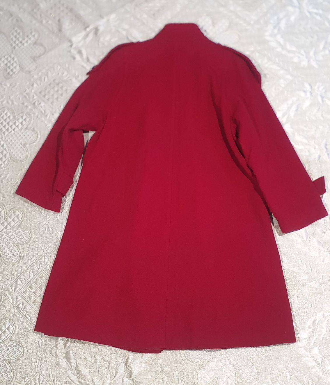 Пальто, розмір OVERSIZE, колір червоний, довжина нижче коліна