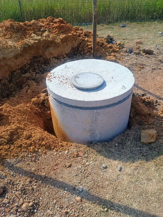 Kręgi i pokrywy betonowe 120x60. Kopanie czyszczenie studni