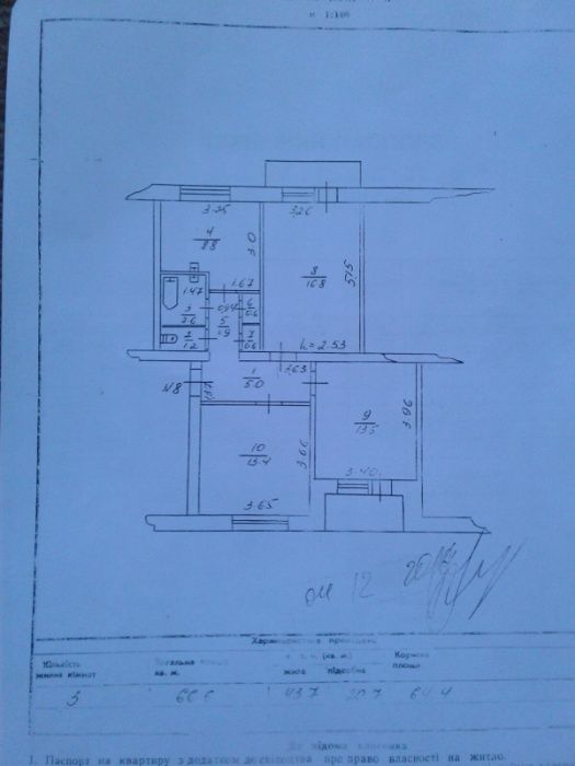 Продам 3-х ком. квартиру, район индустриального техникума г.Ромны