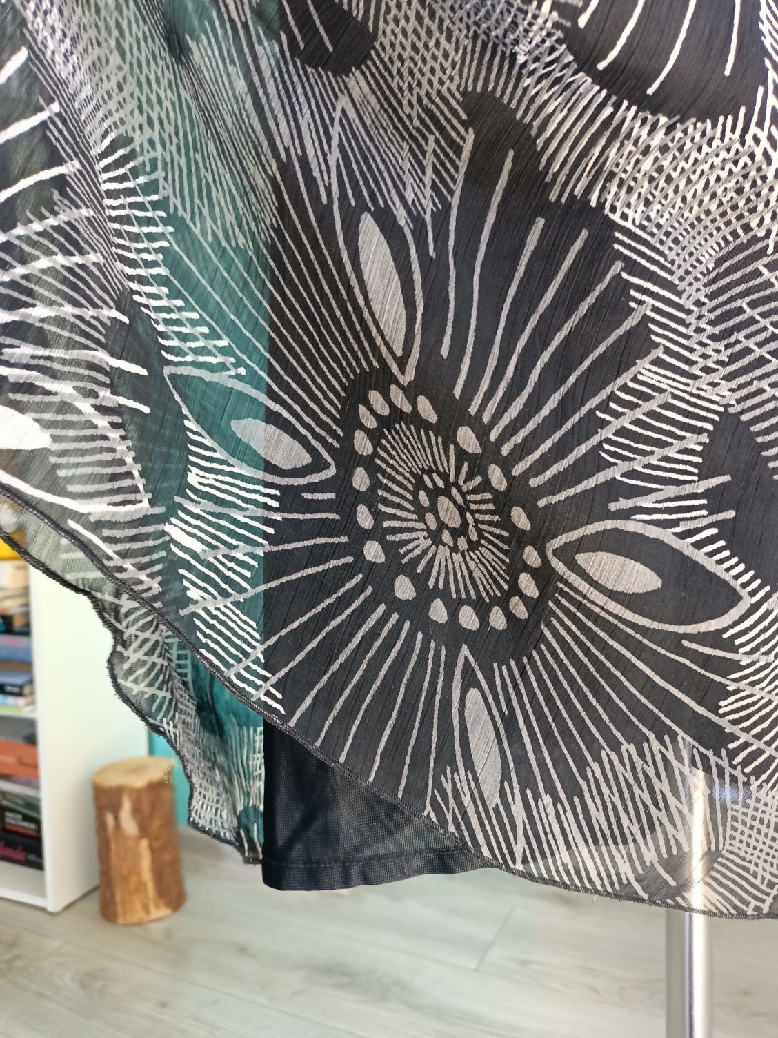 Mgiełka z podszewką regulowana sukienka Boho Hippie slow scandi