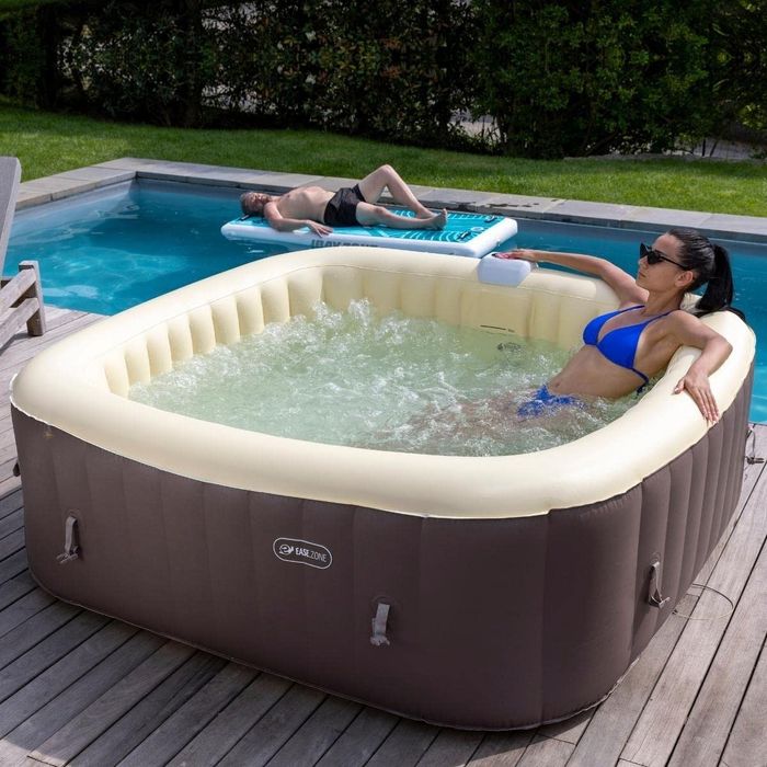 EASE.ZONE Basen Spa Pool 3 z hydromasażem Kwadrat 185X185X65,