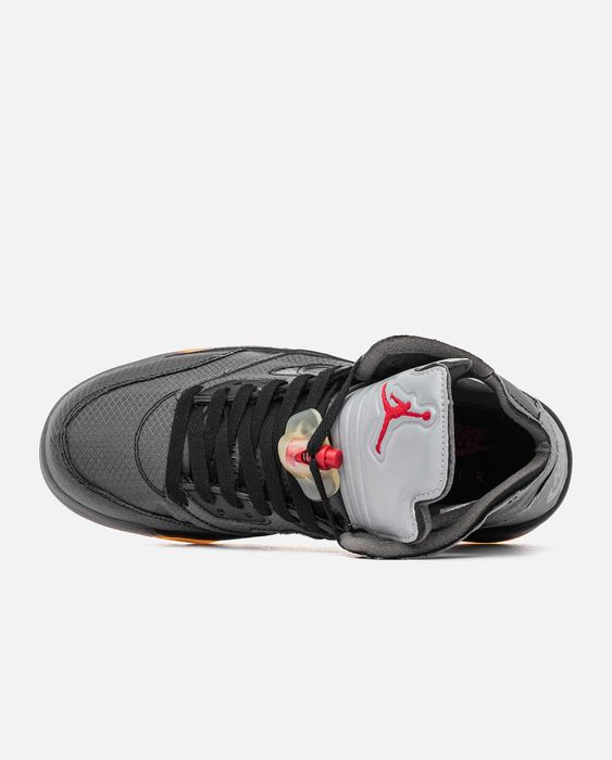 Мужские кроссовки Nike Jordan 5 Retro Off-White "Black" 41-45