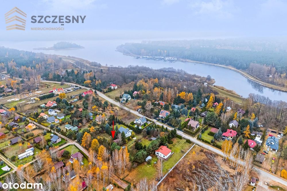 Działka 1596m2 z MPZP obok Zalewu Zegrzyńskiego, domek rekreacyjny