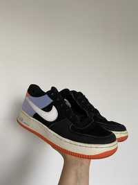 Sneakersy Nike air force 1 czarne z kolorami