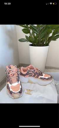 Buty sneakersy adidas 36 różowe jesień zima skóra