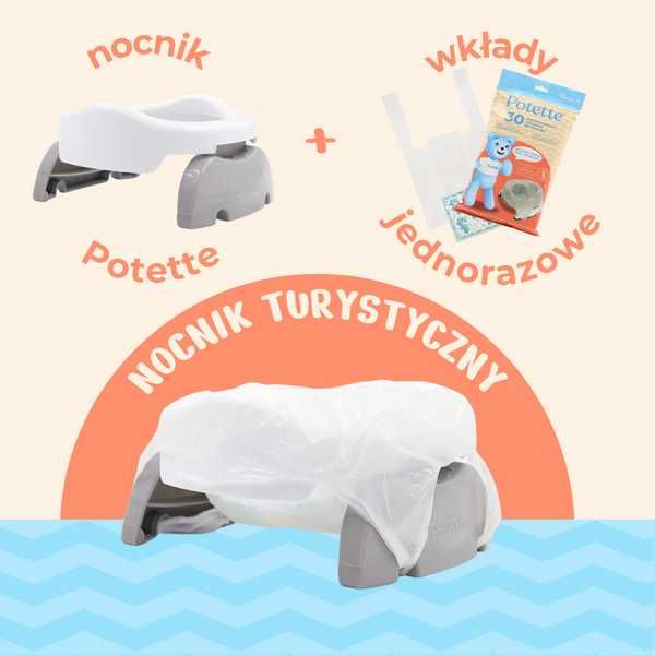 2w1 Potette: Nocnik dla dziecka i nakładka na toaletę