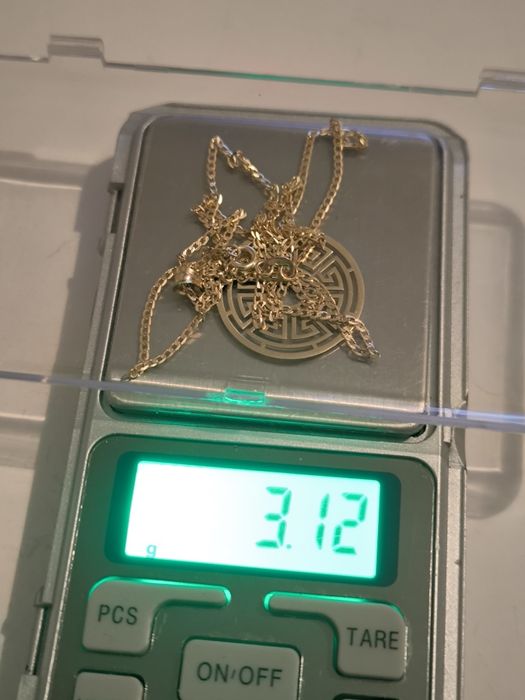 Złoty Łańcuszek 585 Złoto Gold 14K Złote Wzór Grecki