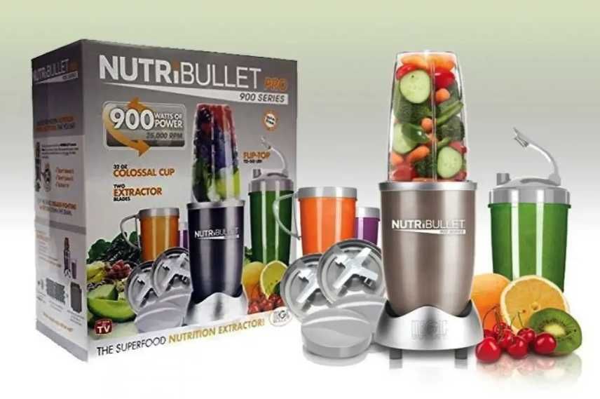 блендер 900 Вт NutriBullet для смузи мощный измельчитель персональный