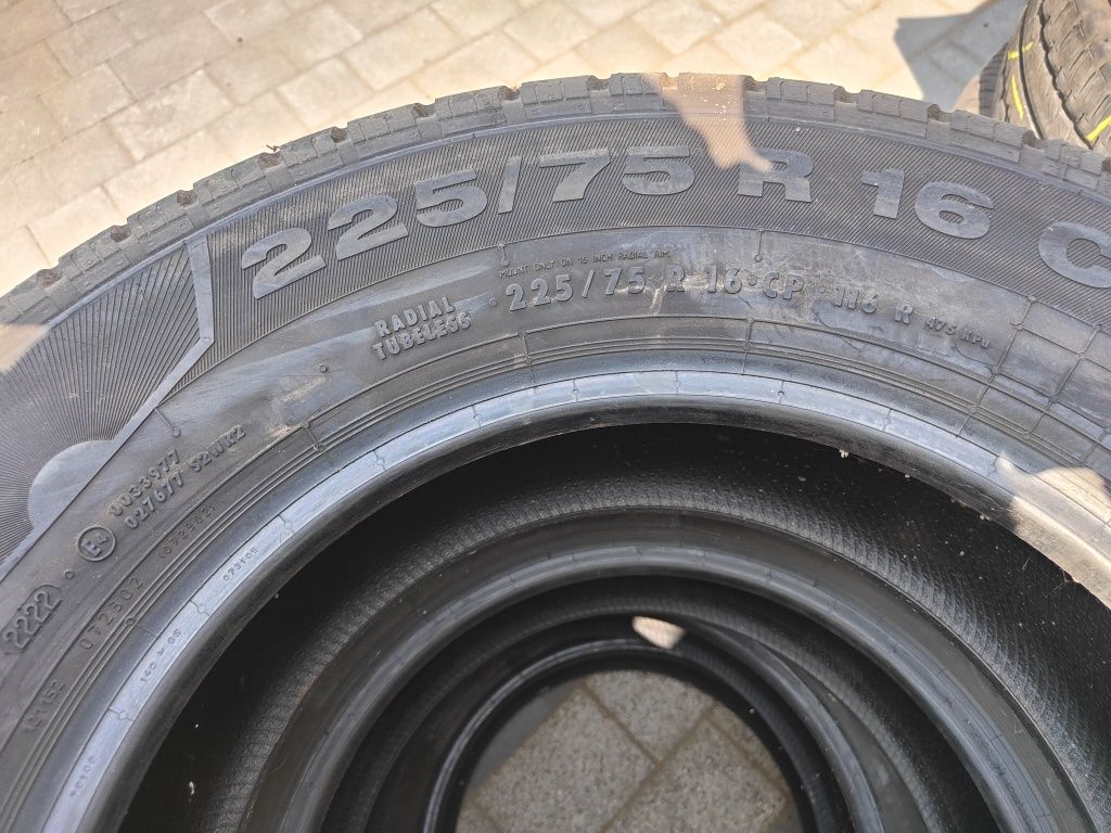 225/75/16CP 116R Continental VancoCamper Opony Letnie 4szt 9.2mm CP2