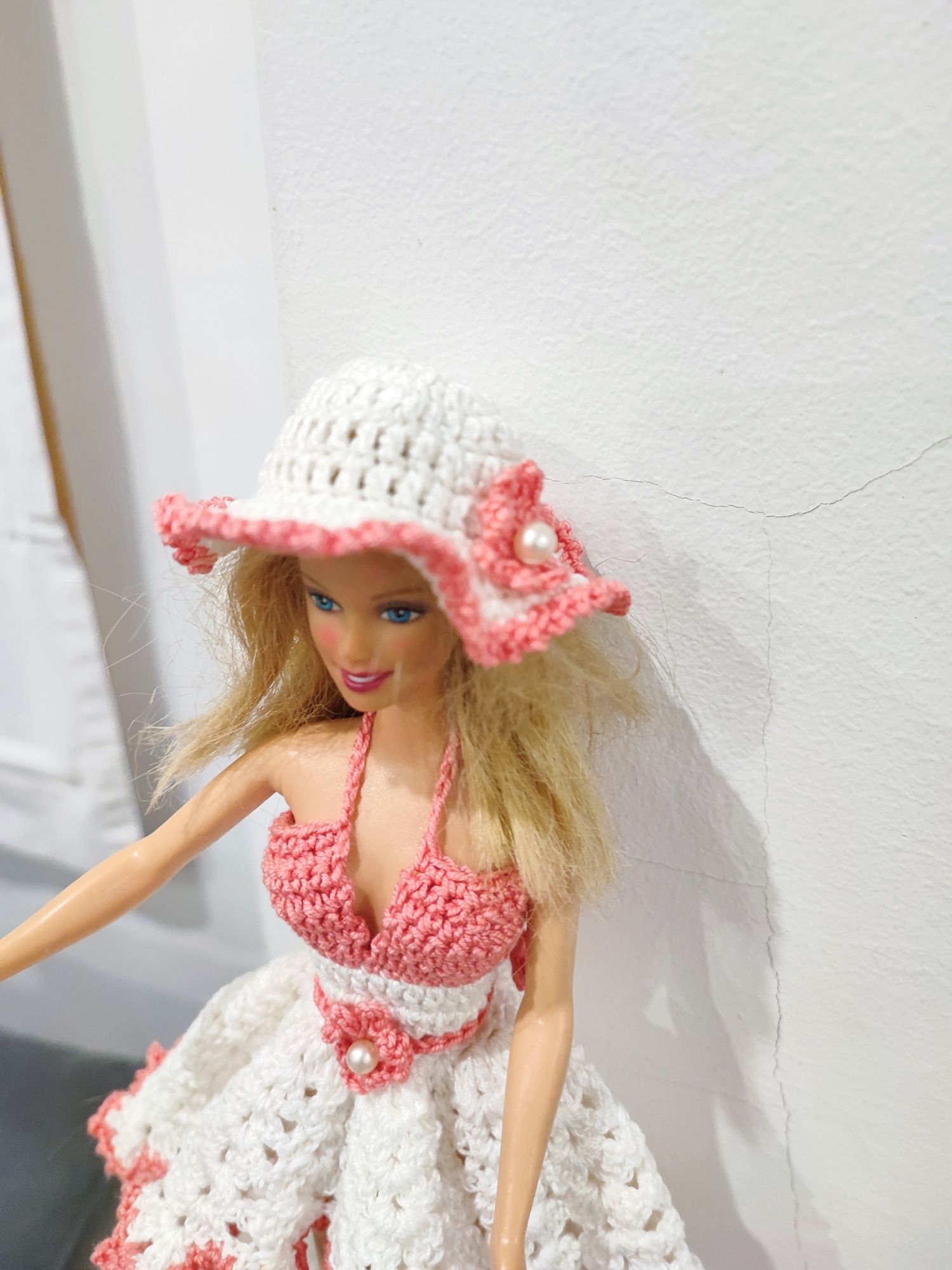 Vestidos em crochê para Barbie
