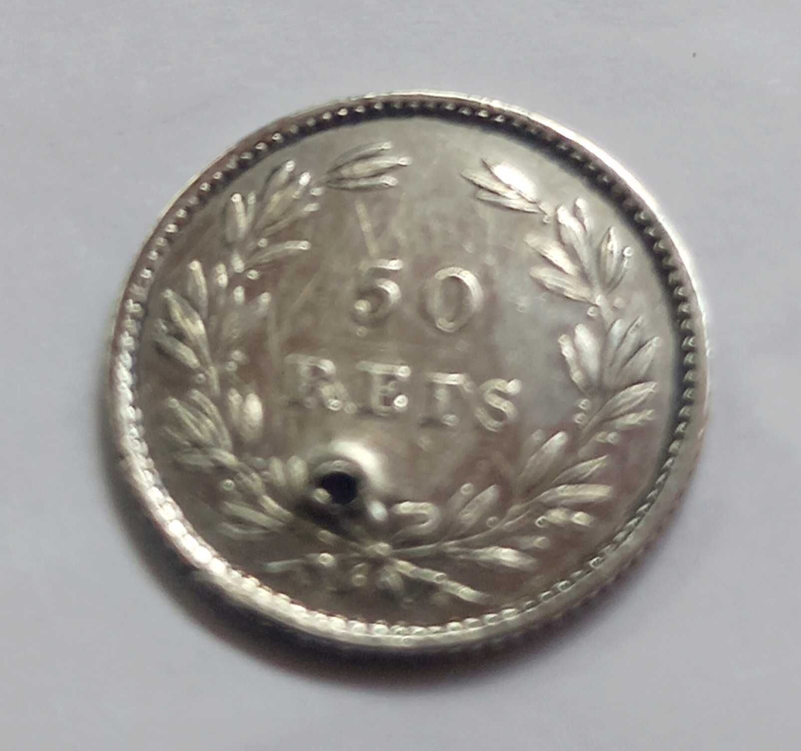 Moeda 50 reis de 1877