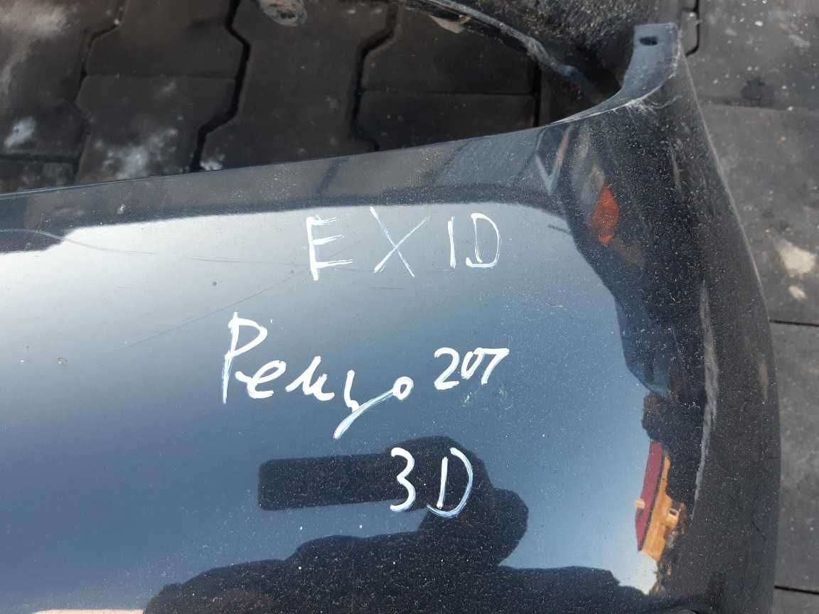 Peugeot 207 3 drzwi Lampy zderzak tylny ,  błotnik  Kod lakieru EXLD