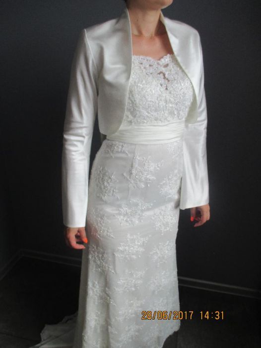 Jedyna, wyjątkowa suknia ślubna Ecru - rozmiar 38