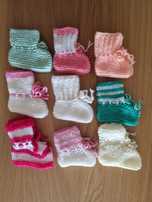 PORTES GRÁTIS - 9 Pares de Botas ou Sapatinhos para Bebé Feitas à Mão