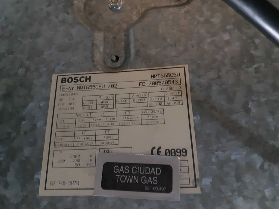 Placa de gás BOSH NMT655CEU/02
