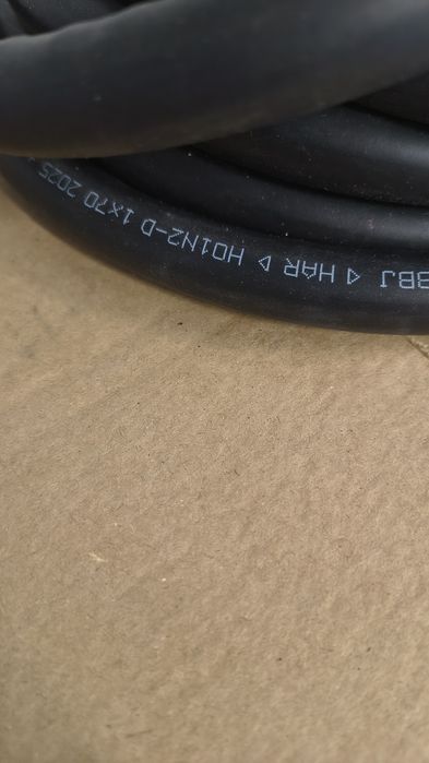 Przewód spawalniczy masowy 70 mm2 kompletny 600A 4 mb