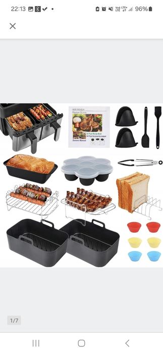 Akcesoria do frytkownicy beztluszczowej air fryer 18 elementów