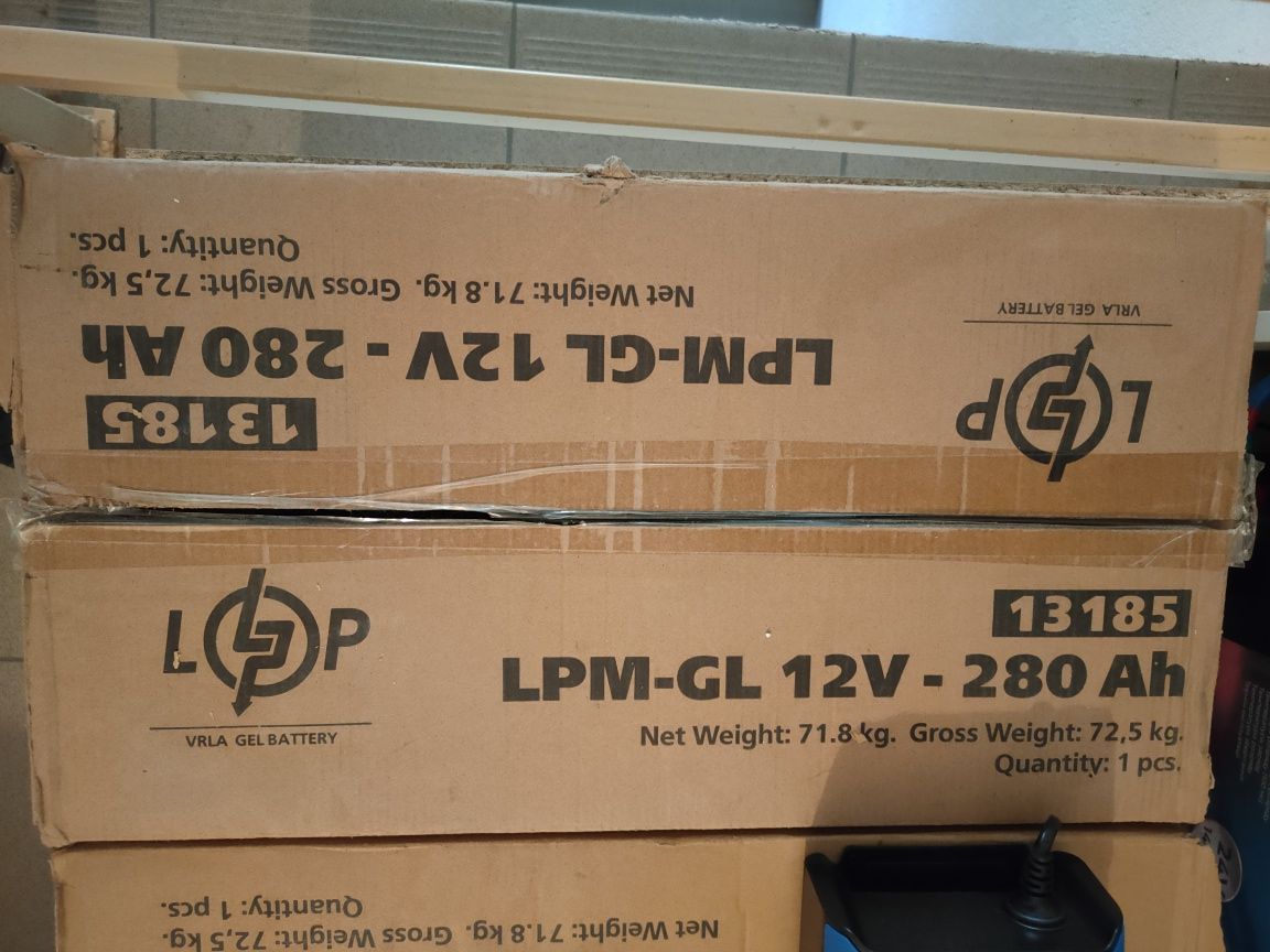 Акумулятор гелевий LPM-GL 12V 280A