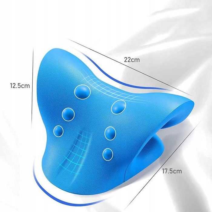 Poduszka ergonomiczna rozluźniająca szyję piłeczka masująca twarda 8cm