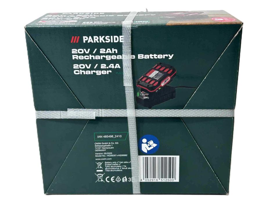 Ładowarka z baterią PARKSIDE 20V / 2AH