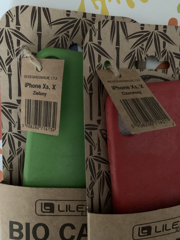 Etui iphone xs czerwone zielone