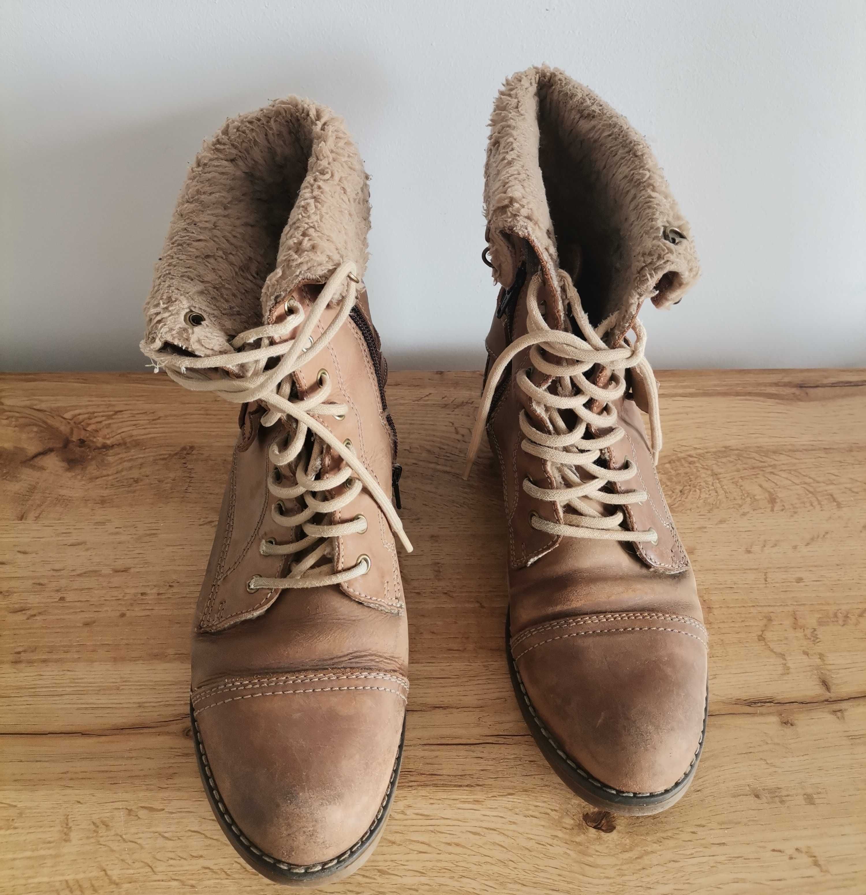 Buty zimowe skóra Lasocki rozmiar 40 wkladka 26. 5