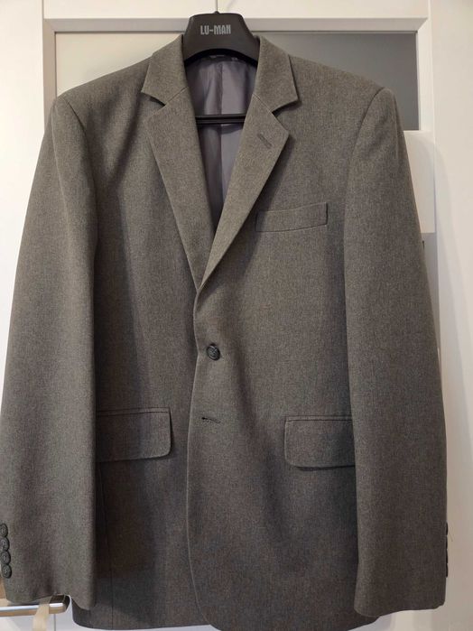 Garnitur męski szary r.48