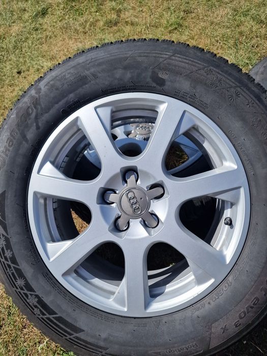 Alufelgi 5x112 17 Audi Skoda Vw z oponami zimowymi