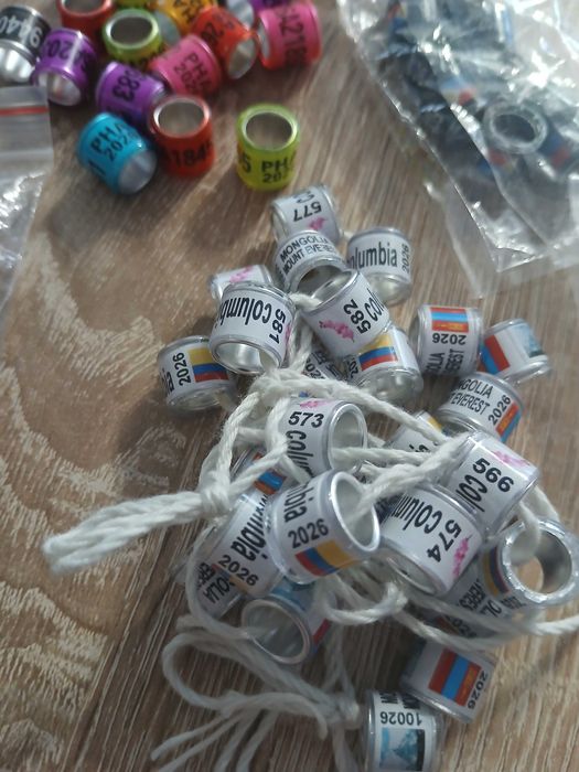 Obrączki dla gołębi pocztowych 2026 unikaty