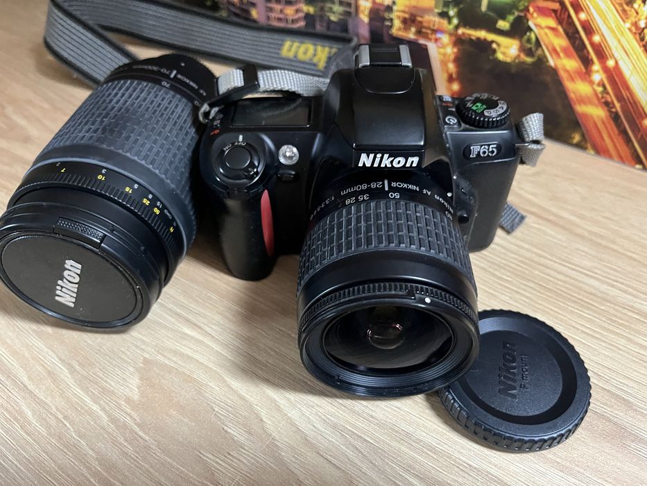 Aparat Nikon F65 plus dwa obiektywy zestaw