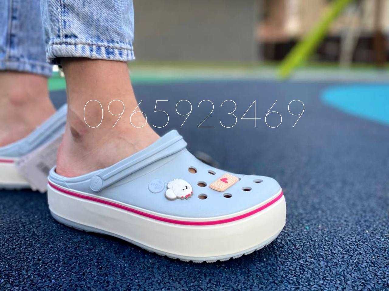 Купить жіночі крокси на платформі Crocs Crocband Platform 36-40р