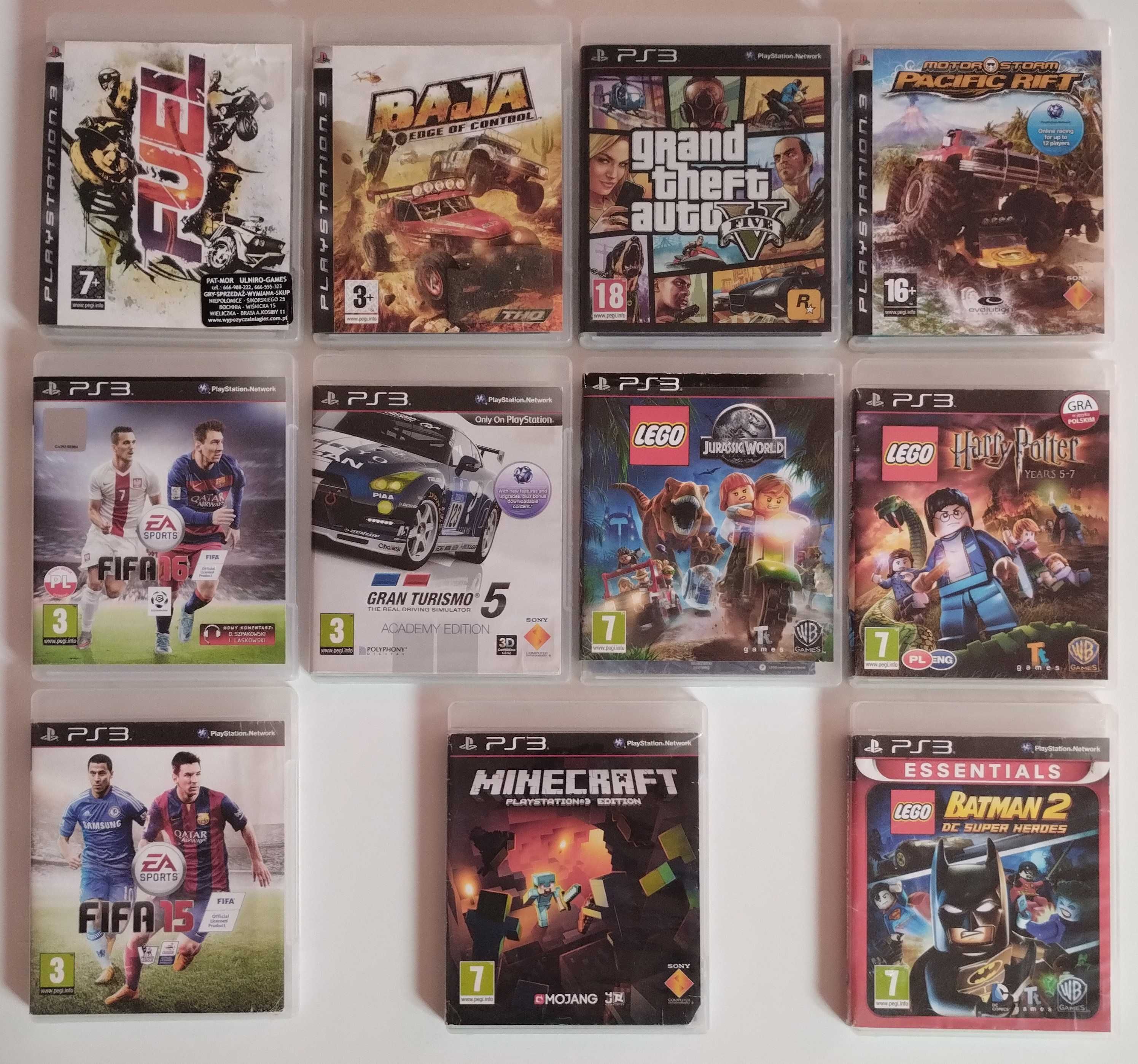Konsola Sony PS3 + dwa pady + dwa kontrolery Move +  14 płyt z grami