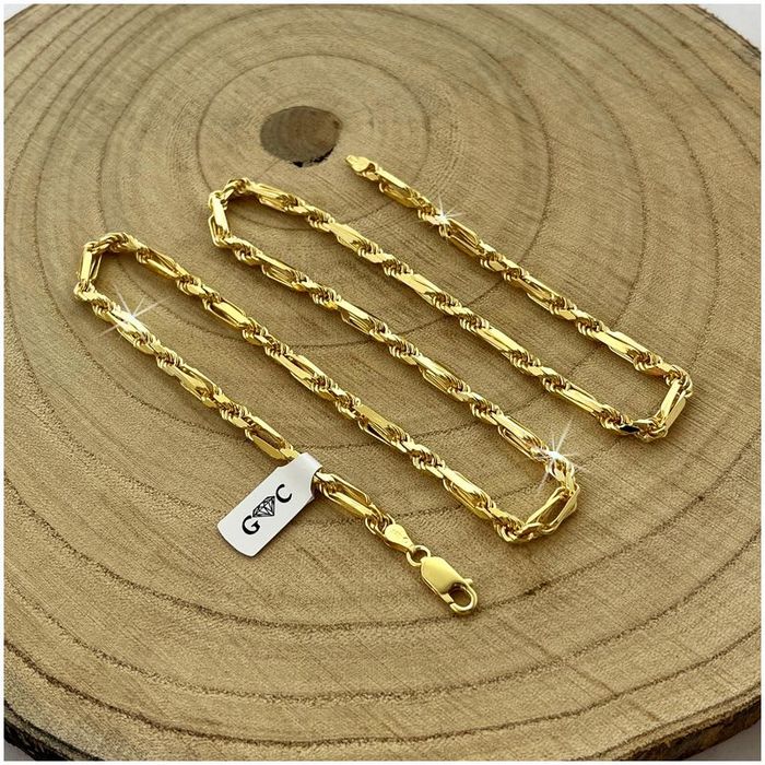 Złoty Łańcuszek Męski Łańcuch 55cm 925/585 + Płyn Gratis / Unikatowy W