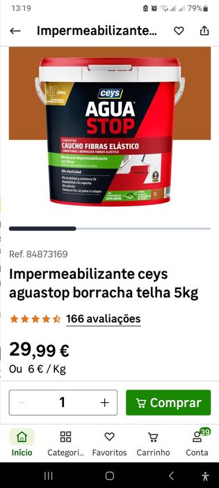 Impermeabilizante borracha liquida com fibras