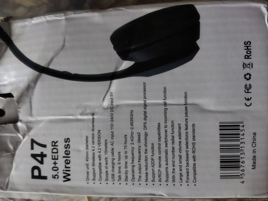 МР-3 наушники Р-47 Блютуз 5+.