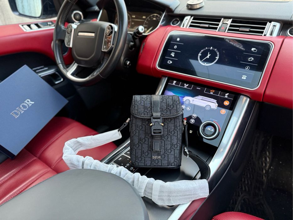 Doir сумка мужская кожаная оригинал черная слинг louis vuitton