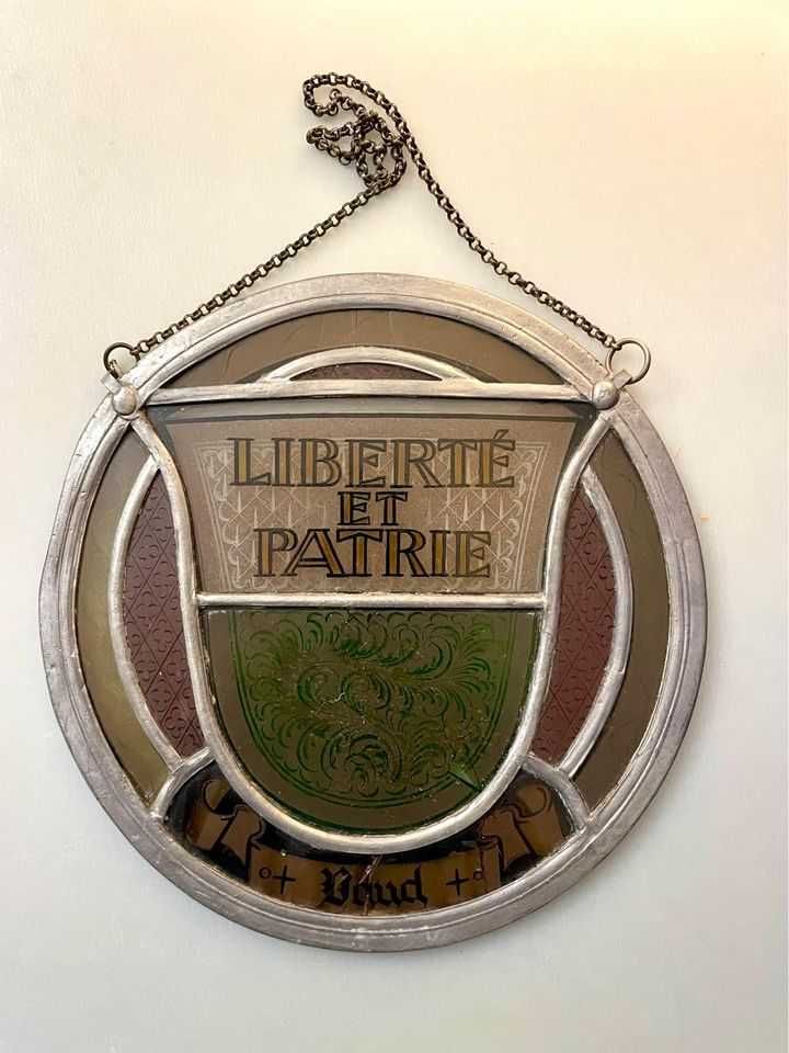 Liberté et Patrie - Medalhão antigo do cantão suíço de Vaud