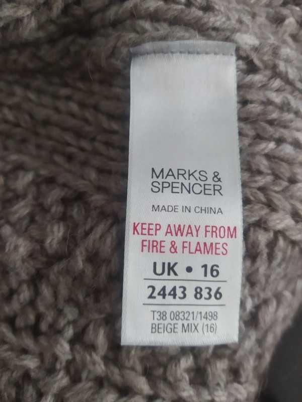 Sweterek narzutka Marks&Spencer