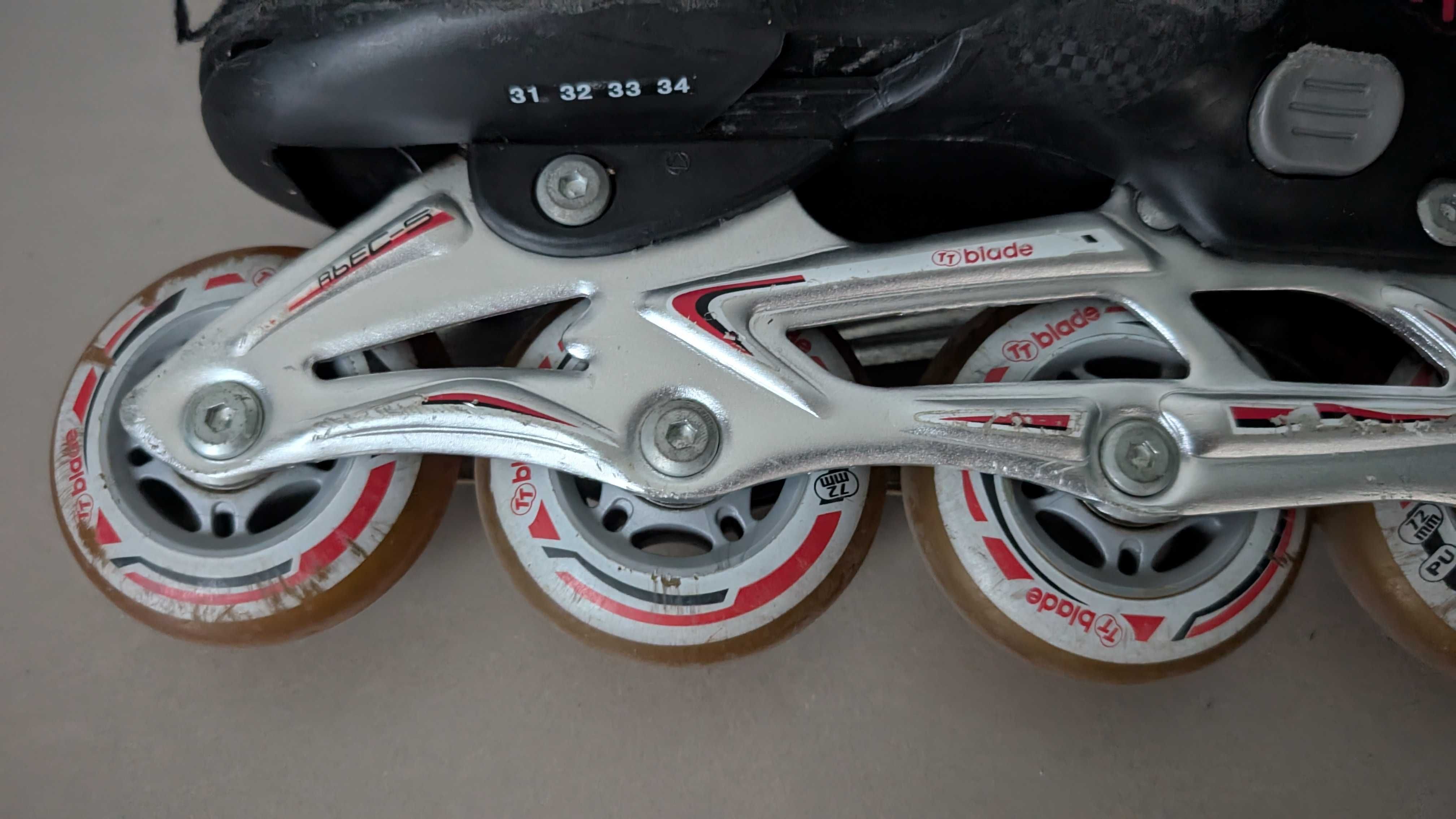 Rolki dziecięce r. 31-34 regulowane
