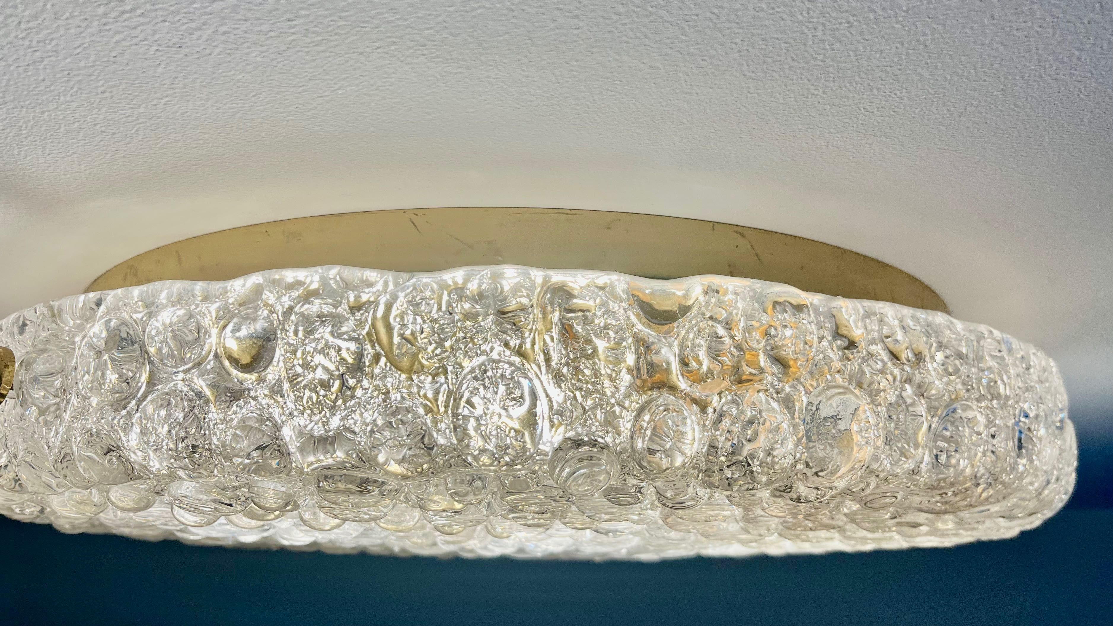 Lampa żyrandol plafon Kaiser duży kryształowy Bubble Glass Murano