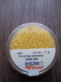 Żółte koraliki 2,5mm średnicy