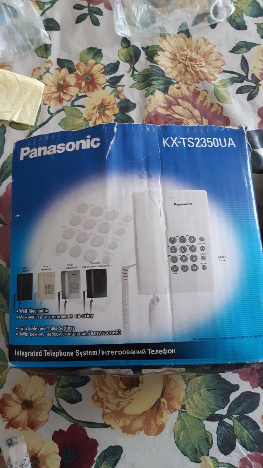 телефони Panasonic kx-t2315, kx-ts2350 uar, телефонная розетка.