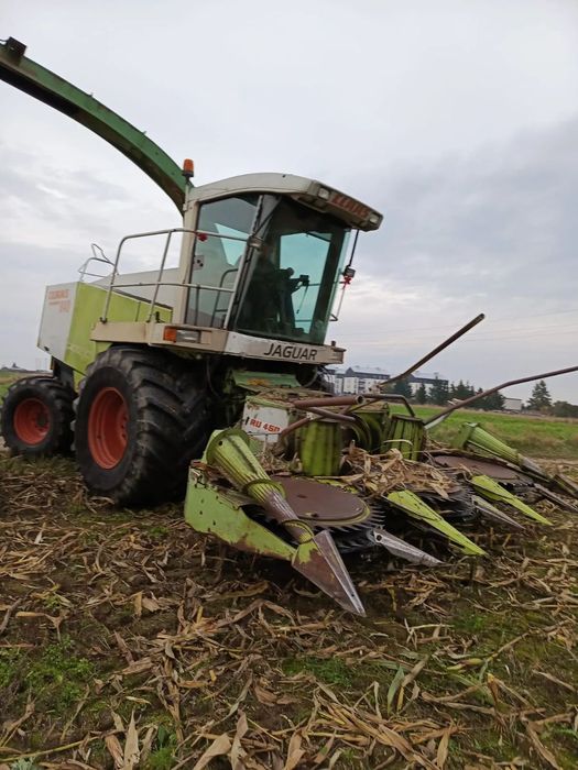 Claas Jaguar 840  z kemperem RU450, 2000 rok, napęd 4x4, gniotownik
